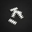 King Mod Service 8-Slot Cable Comb 3mm small - white - set of 5 image number null