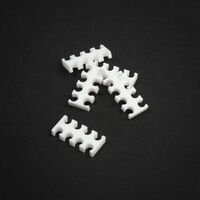 King Mod Service 8-Slot Kabelkamm 3mm klein - wei&szlig; - 5er Set
