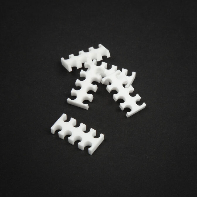 King Mod Service 8-Slot Cable Comb 3mm small - white - set of 5 image number 0