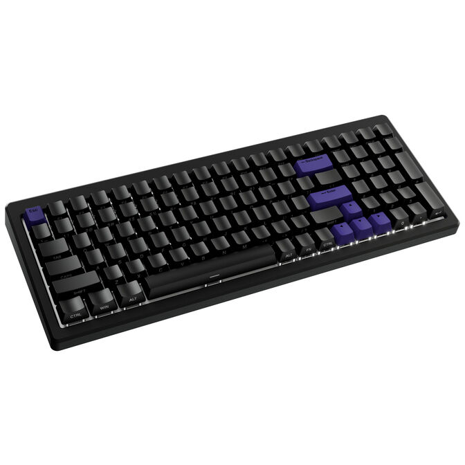 Ducky Cushion 98 Gaming-Tastatur, 96%, US-Layout, Shush Green Switches - Matt schwarz image number 1
