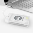 AXAGON ADSA-1S SLIMPort Adapter, USB 2.0, 2.5" SSD/HDD, SATA - with Case image number null