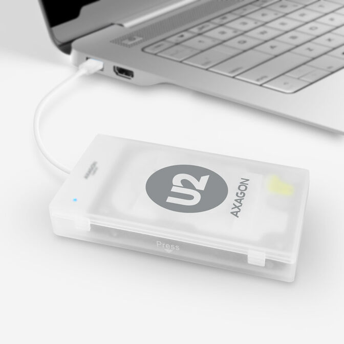 AXAGON ADSA-1S SLIMPort Adapter, USB 2.0, 2.5" SSD/HDD, SATA - with Case image number 7