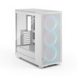 Fractal Design Epoch XL White RGB TG Clear Tint PC Case, Mid Tower, E-ATX, ARGB, Tempered Glass &ndash; white image number null