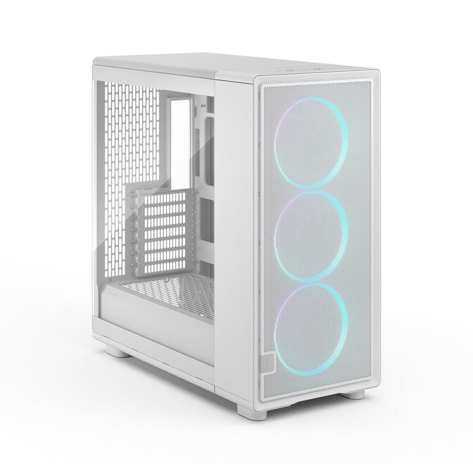 Fractal Design Epoch XL White RGB TG Clear Tint PC Case, Mid Tower, E-ATX, ARGB, Tempered Glass &ndash; white image number 2