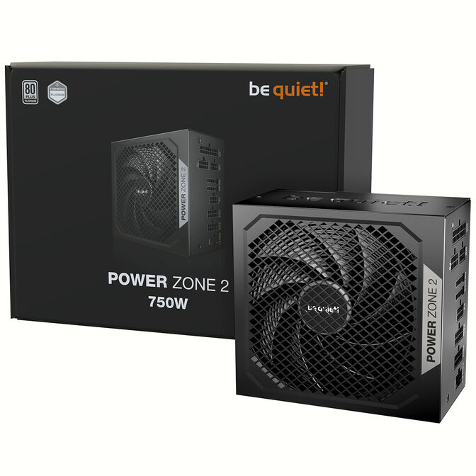 be quiet! Power Zone 2 80 PLUS Platinum Netzteil, vollmodular, ATX 3.1, PCIe 5.1 - 750 Watt, schwarz image number 0