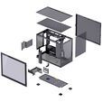 Jonsbo D32 PRO PC-Geh&auml;use + TRYX PANORAMA Komplett-Wasserk&uuml;hlung, ARGB - 240mm, schwarz image number null