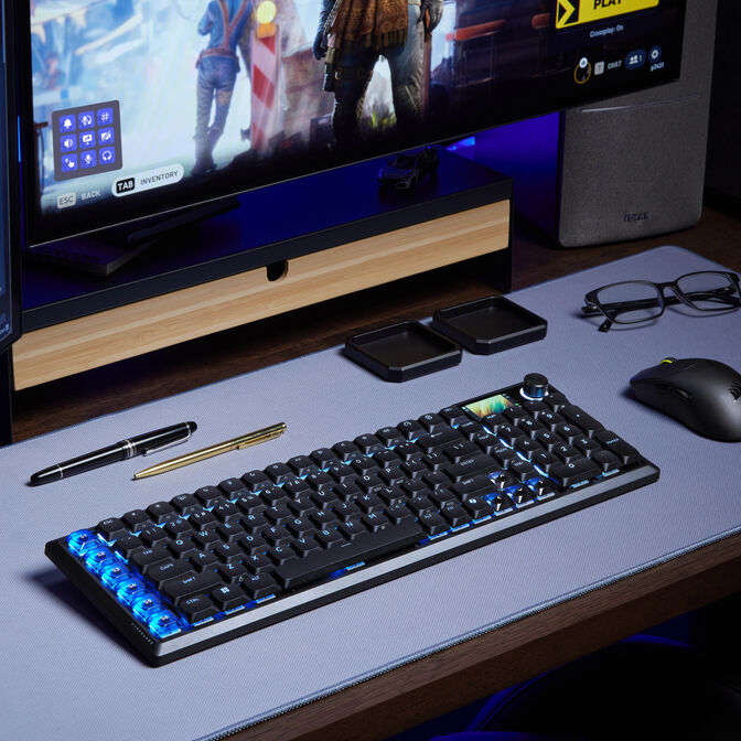 Corsair Vanguard Air 99 Wireless Gaming Keyboard, optical-mechanical, low profile, 8K polling, DE layout - black image number 28