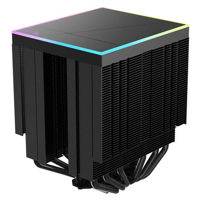 Alpenf&ouml;hn Matterhorn 2 Aurora Max CPU Cooler, 250 W TDP, Dual-Tower, 2x 120 mm PWM, ARGB &ndash; Black image number 5