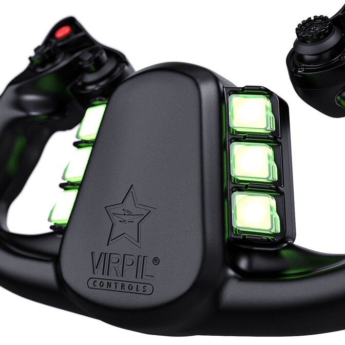 VIRPIL Controls Constellation VEGA Yoke Handle, Easy-Connect - black image number 4