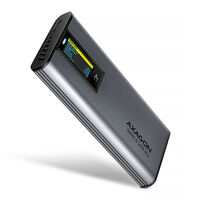 AXAGON EEM2-SD2 Externes M.2/SATA Geh&auml;use mit Display - grau