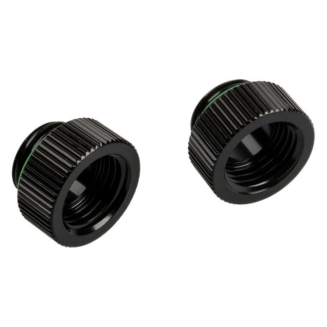 Bitspower Touchaqua Adapter gerade G1/4 Zoll AG auf G1/4 Zoll IG - 2er Pack, schwarz image number 0