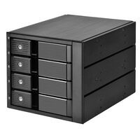 SilverStone SST-FS304-12G Externes 3,5-Zoll-Geh&auml;use, 4-Bay - schwarz