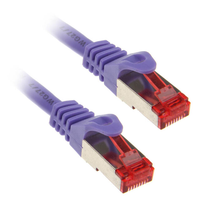 InLine Patch Cable Cat.6, S/FTP (PiMf), 250MHz, violet - 5m image number 0