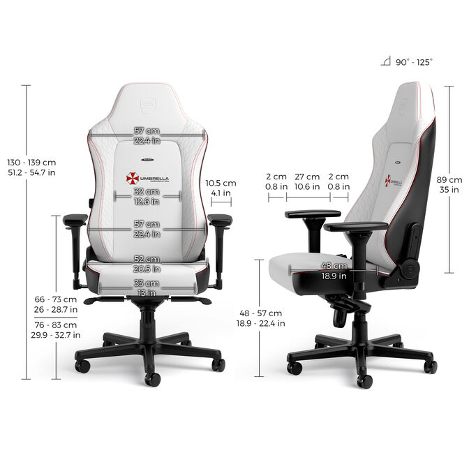noblechairs HERO Gaming Stuhl - Resident Evil Umbrella Edition image number 10