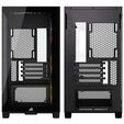Corsair 2800X RS-R ARGB PC-Geh&auml;use, Mini-Geh&auml;use, mATX, Tempered Glass - inklusive 3x 120-mm-L&uuml;fter, schwarz image number null