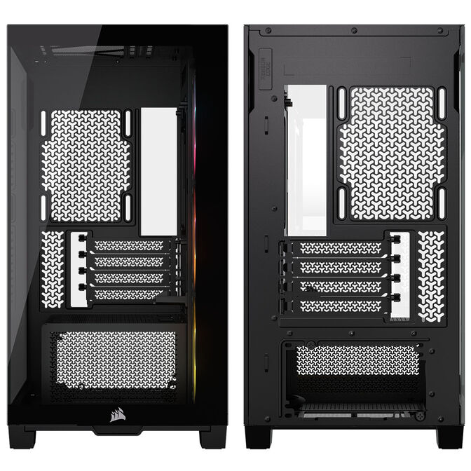 Corsair 2800X RS-R ARGB PC-Geh&auml;use, Mini-Geh&auml;use, mATX, Tempered Glass - inklusive 3x 120-mm-L&uuml;fter, schwarz image number 8