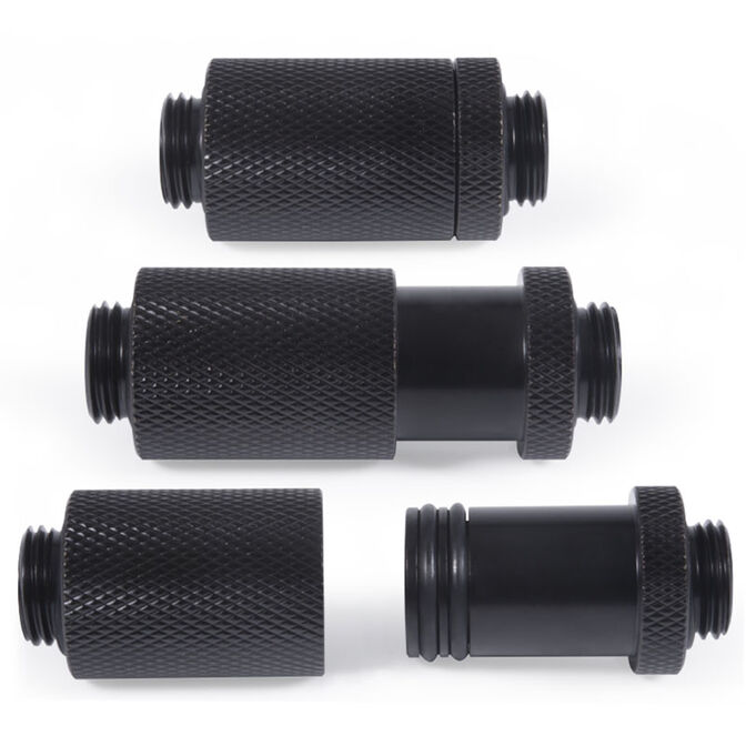 Alphacool ES D-Plug, 31.5-46.5mm, G1/4 male to G1/4 male - black image number 2