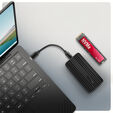 AXAGON EEM2-40G M.2-Geh&auml;use, USB4, 40 Gbit/s, NVMe, Aluminium - schwarz image number null