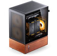 Jonsbo T7 PC Case, Mid Tower, mATX, Tempered Glass - black image number null