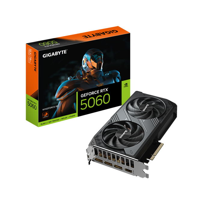 GIGABYTE GeForce RTX 5060 Windforce, 8192 MB GDDR7 image number 0