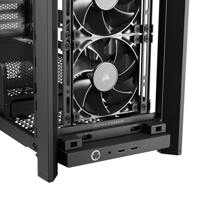 Corsair FRAME 4000X RS PC Case, Mid-Tower, E-ATX - 4x RS120 Fans, black image number 12