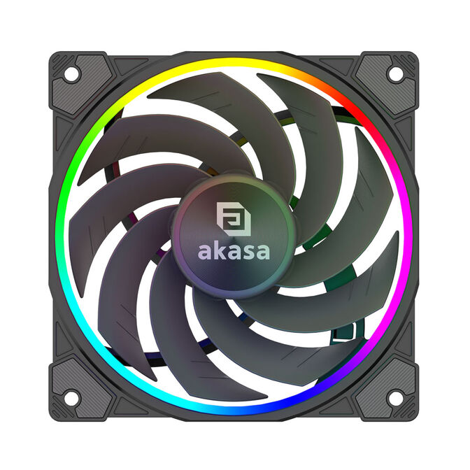Akasa SOHO H4 Plus CPU-K&uuml;hler & AR12 Reverse-L&uuml;fter, RGB - schwarz image number 11