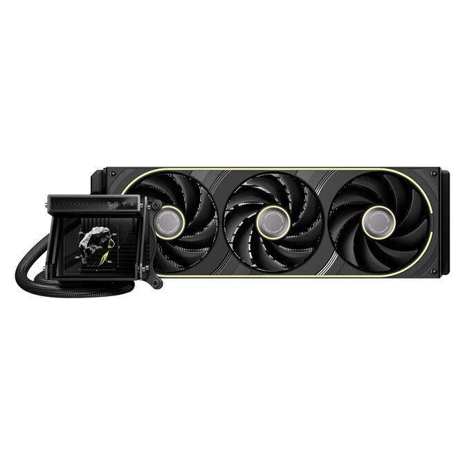 TRYX HOLO ARGB 360 AiO-Wasserk&uuml;hlung, 360 mm, Hologramm-Display, ARGB - schwarz image number 1