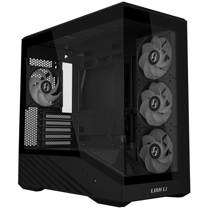 Lian Li VECTOR V100 MINI PC Case, Micro-ATX, Tempered Glass - Black image number 1