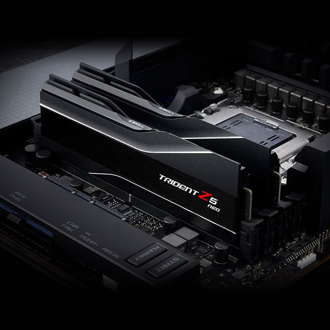 G.Skill Trident Z5 Neo DDR5-5600 RAM, CL30, EXPO - 32 GB Dual-Kit, black image number 3