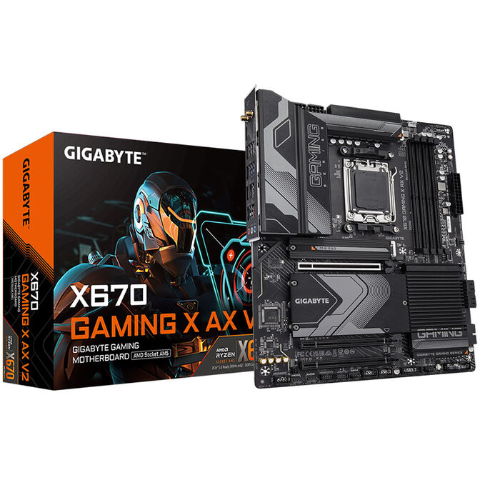 GIGABYTE X670 Gaming X AX V2 Mainboard, Sockel AM5, AMD X670, ATX, DDR5 image number 0