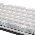 Ducky One 2 White Edition PBT Gaming Tastatur, MX-Blue, wei&szlig;e LED - wei&szlig; image number null