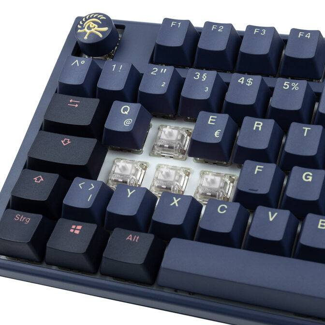 Ducky One 3 Cosmic Blue TKL Gaming Keyboard, RGB LED - MX-Ergo-Clear image number 4