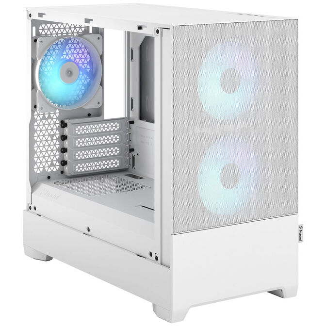 Fractal Design Pop Mini Air RGB Clear Tint Micro-ATX Case, Tempered Glass - white image number 6