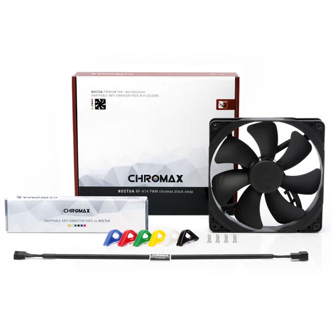 Noctua NF-A14 PWM chromax.black.swap Fan - 140mm image number 4