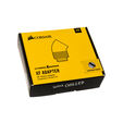 Corsair Hydro X Series Adapter 45 Grad G1/4 Zoll AG auf G1/4 Zoll IG - 2er Pack, drehbar, chrome sil image number null