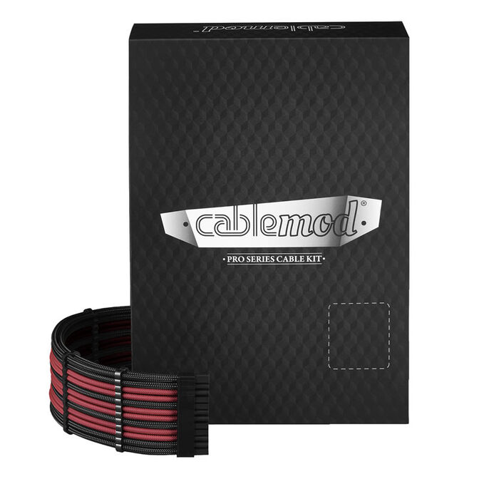 CableMod C-Series PRO ModMesh Cable Kit for Corsair AXi/HXi/RM (Yellow Label) - black/blood red image number 0