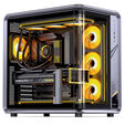 Jonsplus BO400CG PC-Geh&auml;use, Midi-Tower, ATX, Tempered Glass - gunmetal grey image number null