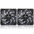 NOCTUA NF-A12x25 G2 Sx2-PP PWM Fan - 2-Pack, 120mm, chromax/black image number null