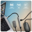 AXAGON HUE-STC USB-Hub - 3x USB-A, 1x USB-C, 12cm USB-C-Kabel image number null