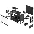 Fractal Design Pop Mini Air RGB Clear Tint Micro-ATX-Geh&auml;use, Tempered Glass - schwarz image number null
