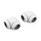 Corsair Hydro X Series XF Hardline Adapter 90 Degree 14mm OD to 14mm OD Hardtube - 2 Pack, white