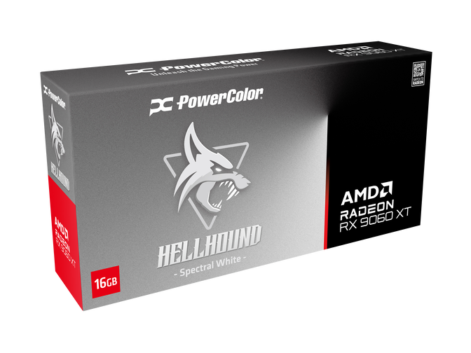 PowerColor Hellhound Spectral White Radeon RX 9060 XT OC Grafikkarte, 16384 MB GDDR6 image number 1