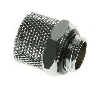 Bitspower Anschluss gerade G1/4 Zoll AG auf 11/8mm - silber gl&auml;nzend