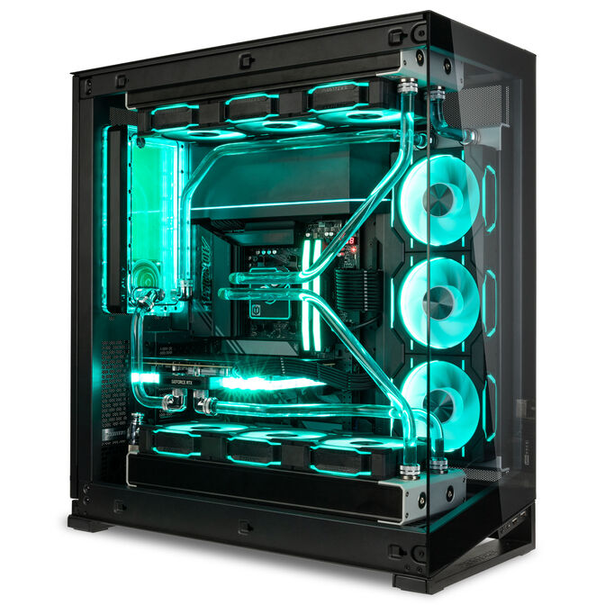 Gaming PC Crystal Phantom, AMD Ryzen 9 9800X3D, NVIDIA GeForce RTX 5090 - Custom Wasserk&uuml;hlung image number 3