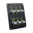 VIRPIL Controls Vector Lighting MCP, 6x three-way switches, RGB lighting - black image number null
