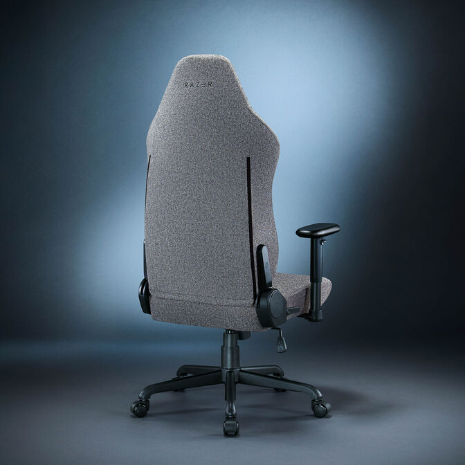 Razer Iskur V2 X Gaming Chair, integrated lumbar support, fabric cover, 2D armrests - black image number 8