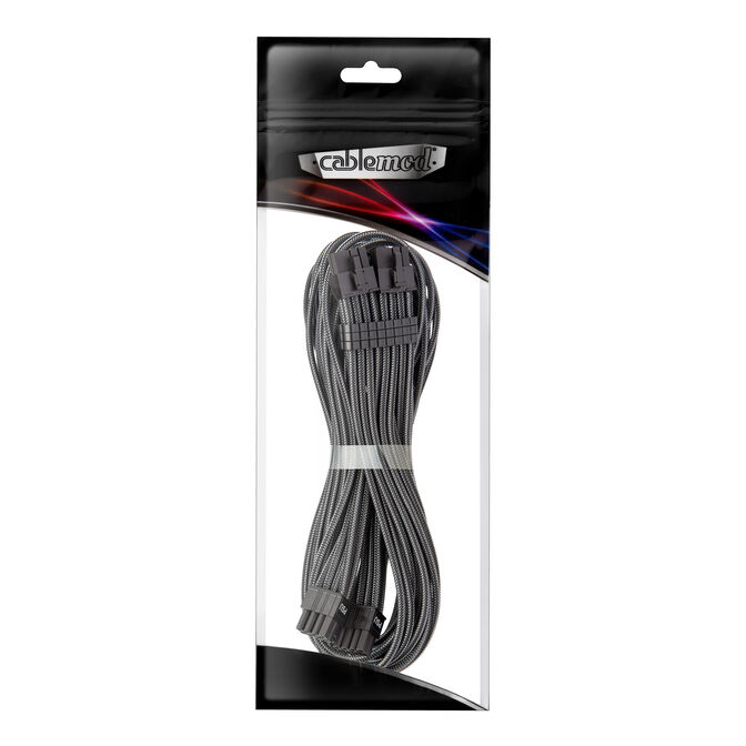 CableMod C-Series Pro ModMesh Bridged Anschlusskabel - 8+8-Pin PCIe, carbon, 60cm image number 1