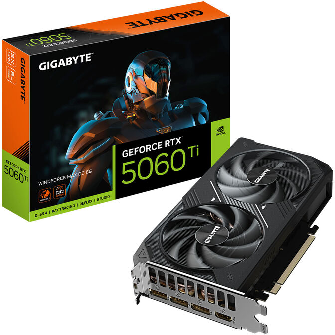 GIGABYTE GeForce RTX 5060 Ti Windforce MAX OC 8G, 8192 MB GDDR7 image number 0
