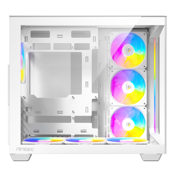 Antec C5 PC case, mid tower, ATX, RGB, tempered glass - white image number 9