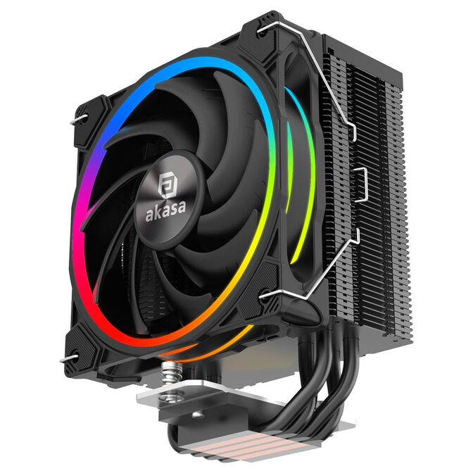 Akasa SOHO H4 Plus CPU-K&uuml;hler & AR12 Reverse-L&uuml;fter, RGB - schwarz image number 5